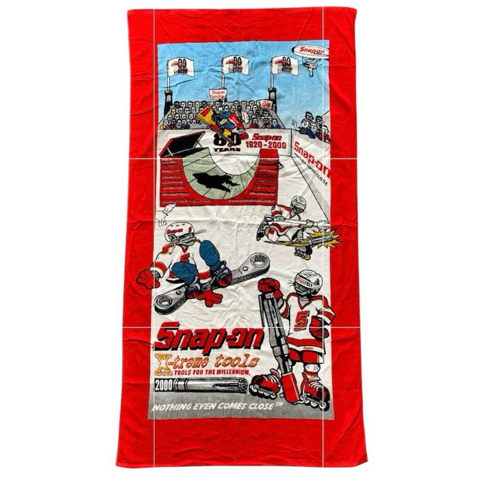 Snap-On Tools 80th Anniversary Beach Towel Vintage Collectible